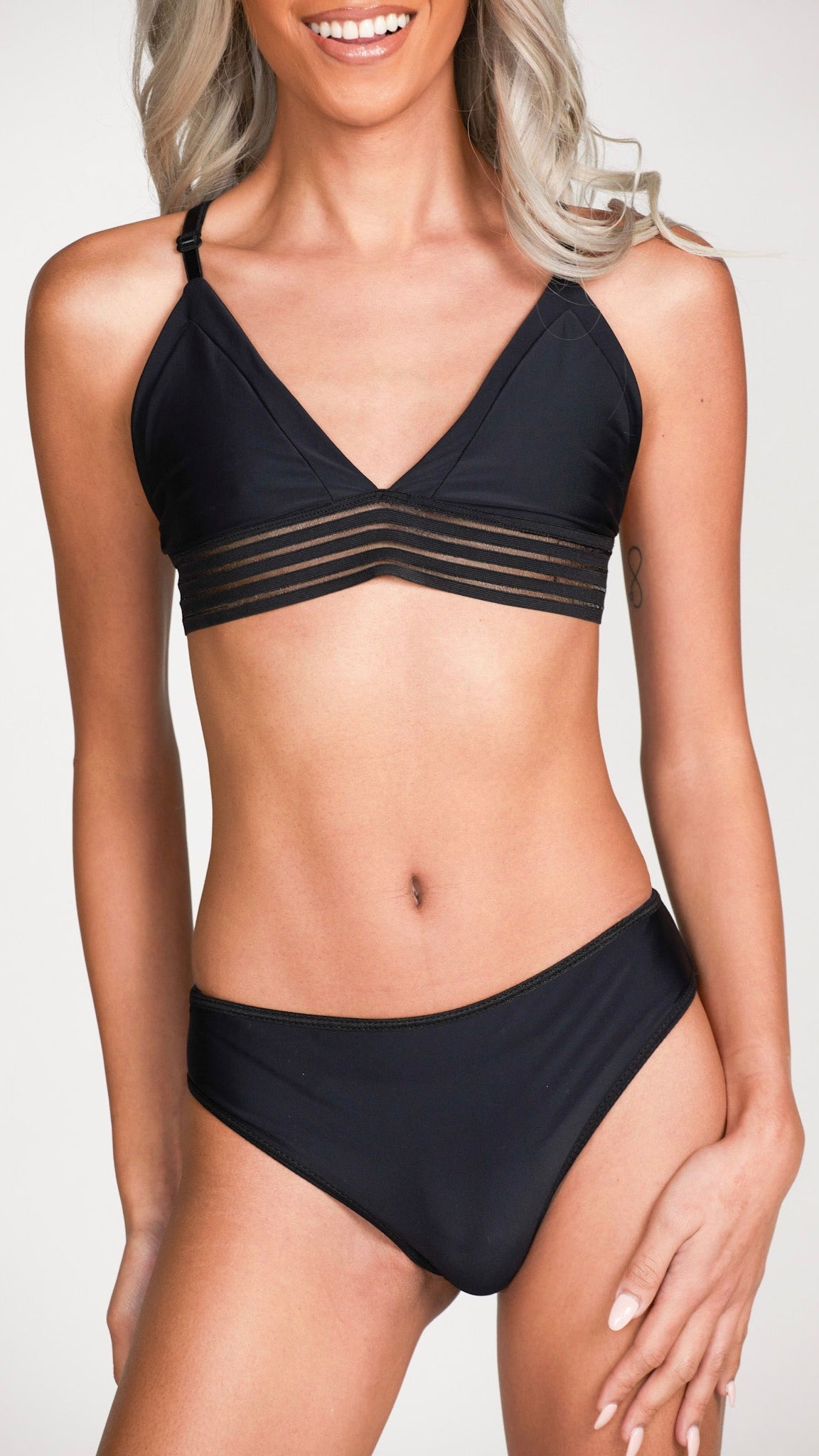 Basic B Bralette in Midnight