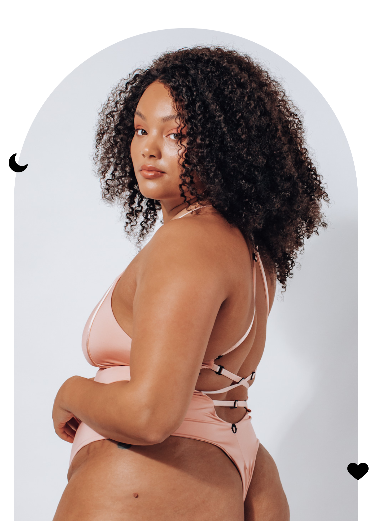 Lovers Petal Pink Hi Waisted Thong